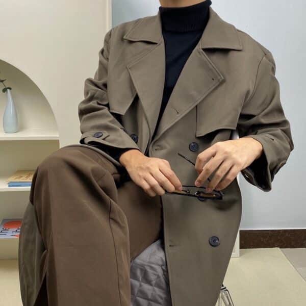 IO-MJ080 Men Long Coat FS - Image 3